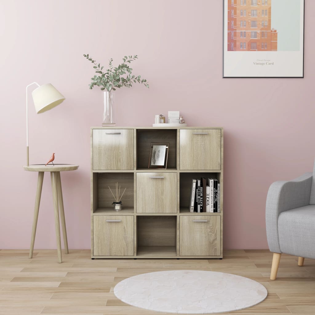 Bibliothèque Chêne sonoma 90x30x90 cm Bois d’ingénierie - XIOS