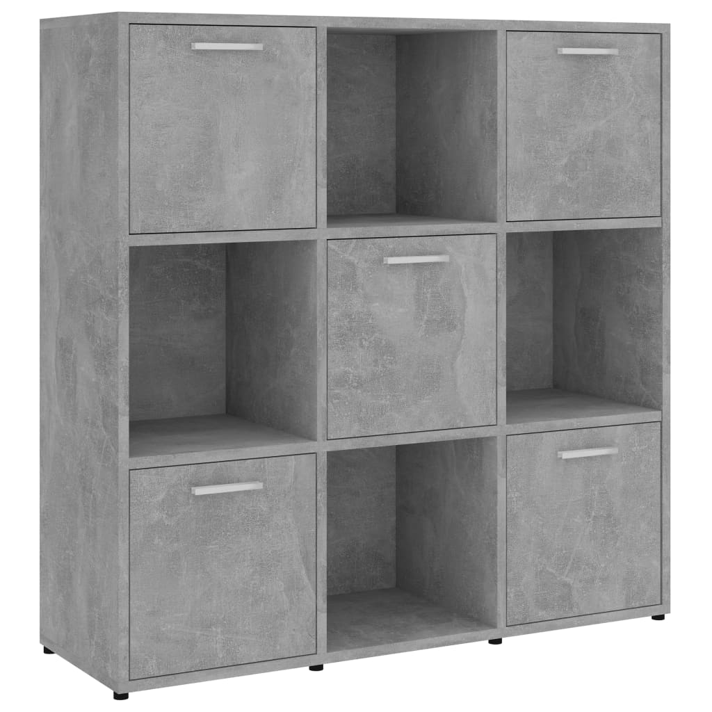 Bibliothèque Gris béton 90x30x90 cm Bois d’ingénierie - XIOS