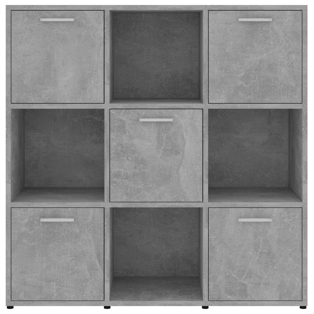 Bibliothèque Gris béton 90x30x90 cm Bois d’ingénierie - XIOS