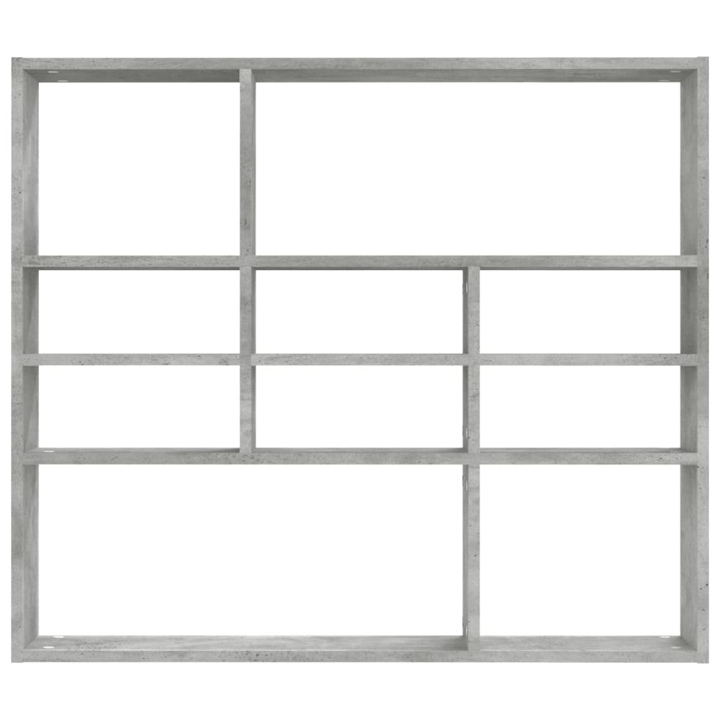 Étagère murale Gris béton 90x16x78 cm Bois d’ingénierie - XIOS