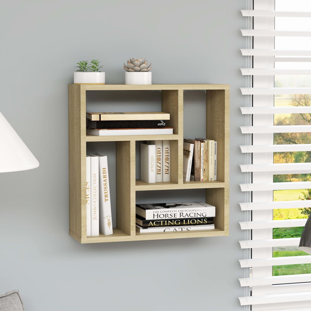 Étagère murale Chêne sonoma 45,1x16x45,1 cm Bois d’ingénierie - XIOS