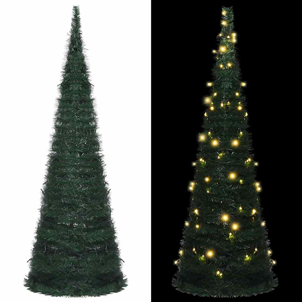 Sapin de Noël artificiel pré-éclairé avec guirlandes vert 180cm - XIOS
