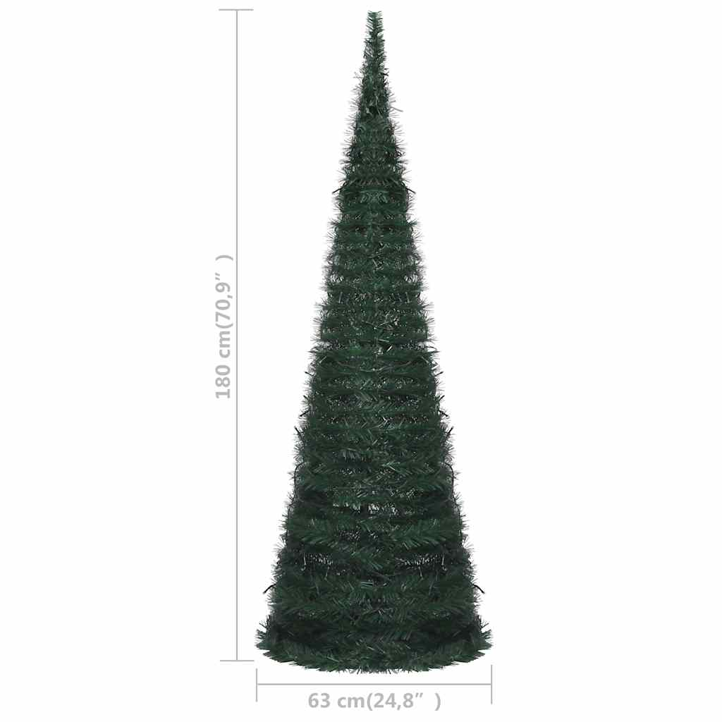 Sapin de Noël artificiel pré-éclairé avec guirlandes vert 180cm - XIOS