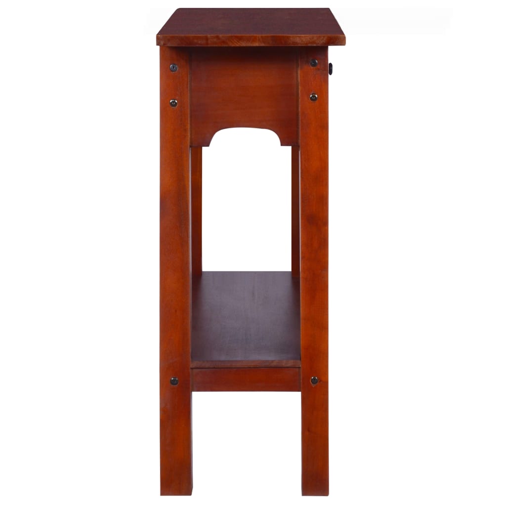 Table console Marron classique 90x30x75 cm Bois d'acajou massif - XIOS