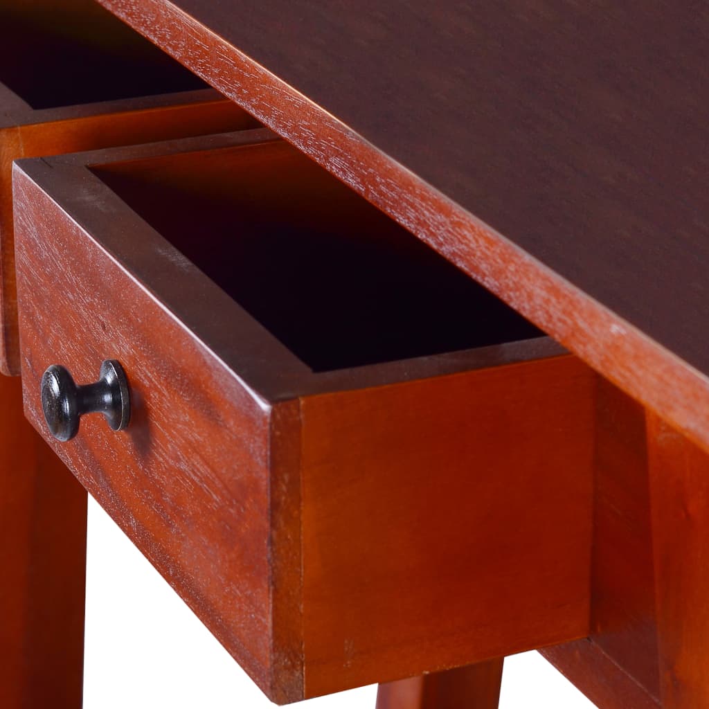 Table console Marron classique 90x30x75 cm Bois d'acajou massif - XIOS