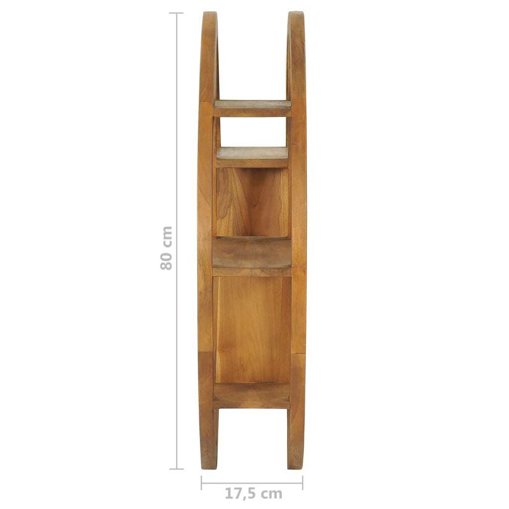 Étagère murale Yin Yang 80x17,5x80 cm Bois de teck massif