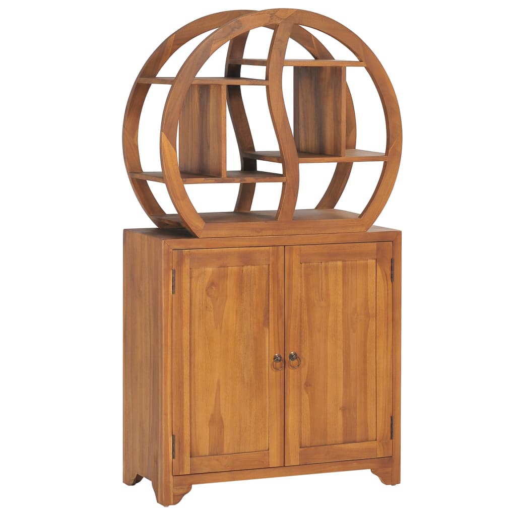 Armoire avec étagère Yin Yang 70x30x130 cm Bois de teck massif - XIOS