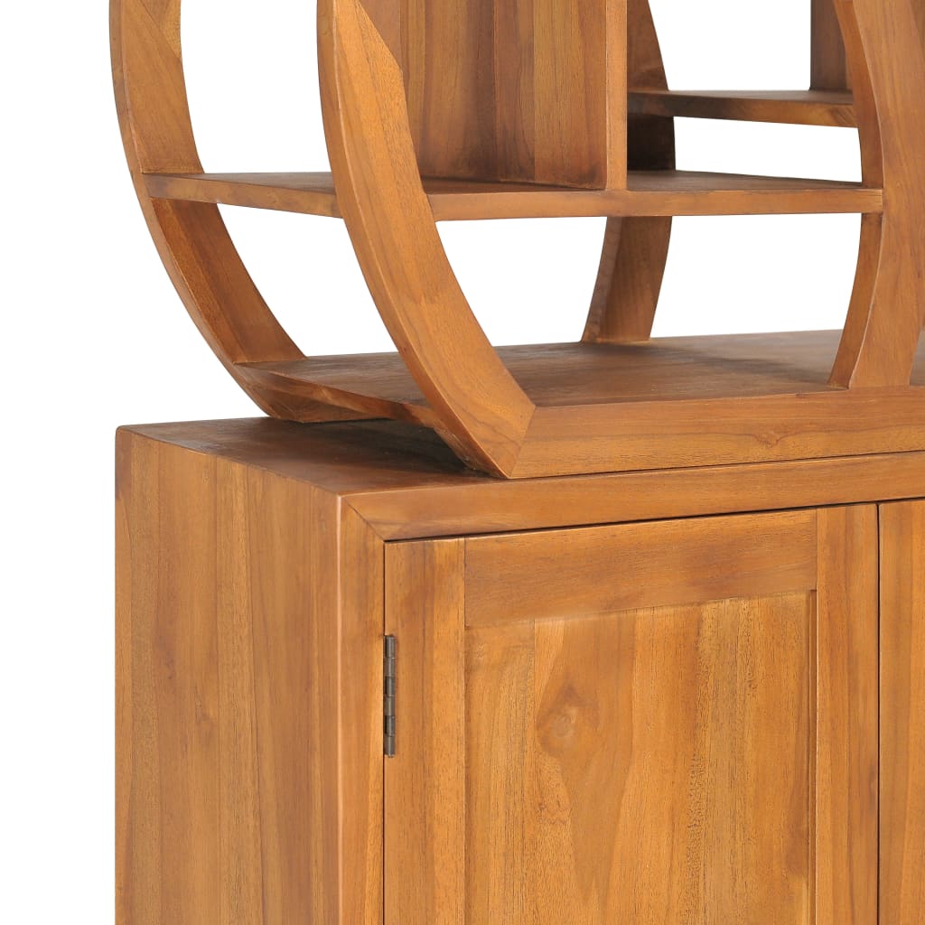 Armoire avec étagère Yin Yang 70x30x130 cm Bois de teck massif - XIOS