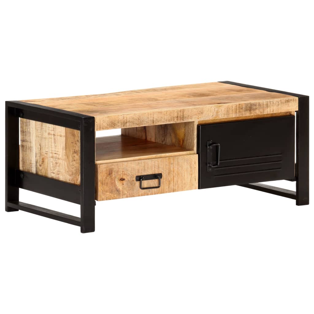 Table basse 100x50x40 cm Bois de manguier brut - XIOS