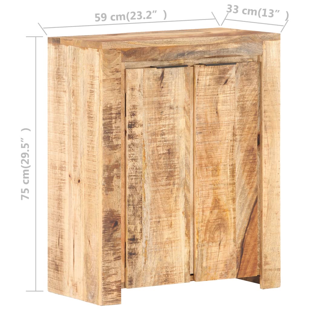 Buffet 59x33x75 cm Bois de manguier brut - XIOS