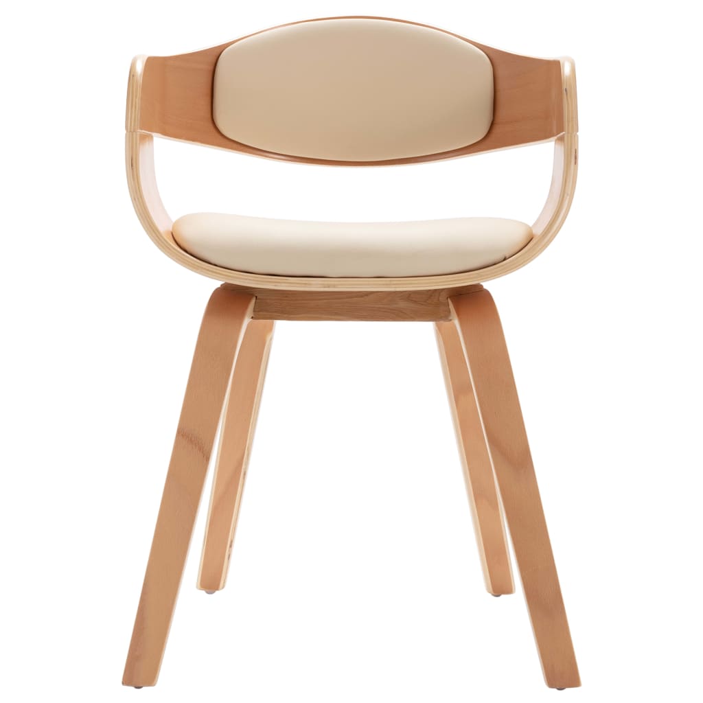 Chaises à manger lot de 6 bois courbé et similicuir - XIOS