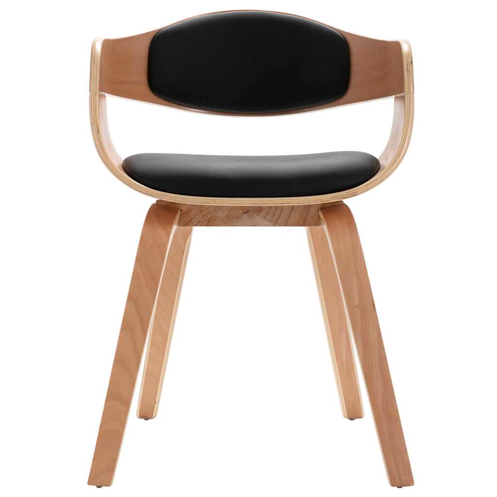 Chaises à manger lot de 6 bois courbé et similicuir - XIOS