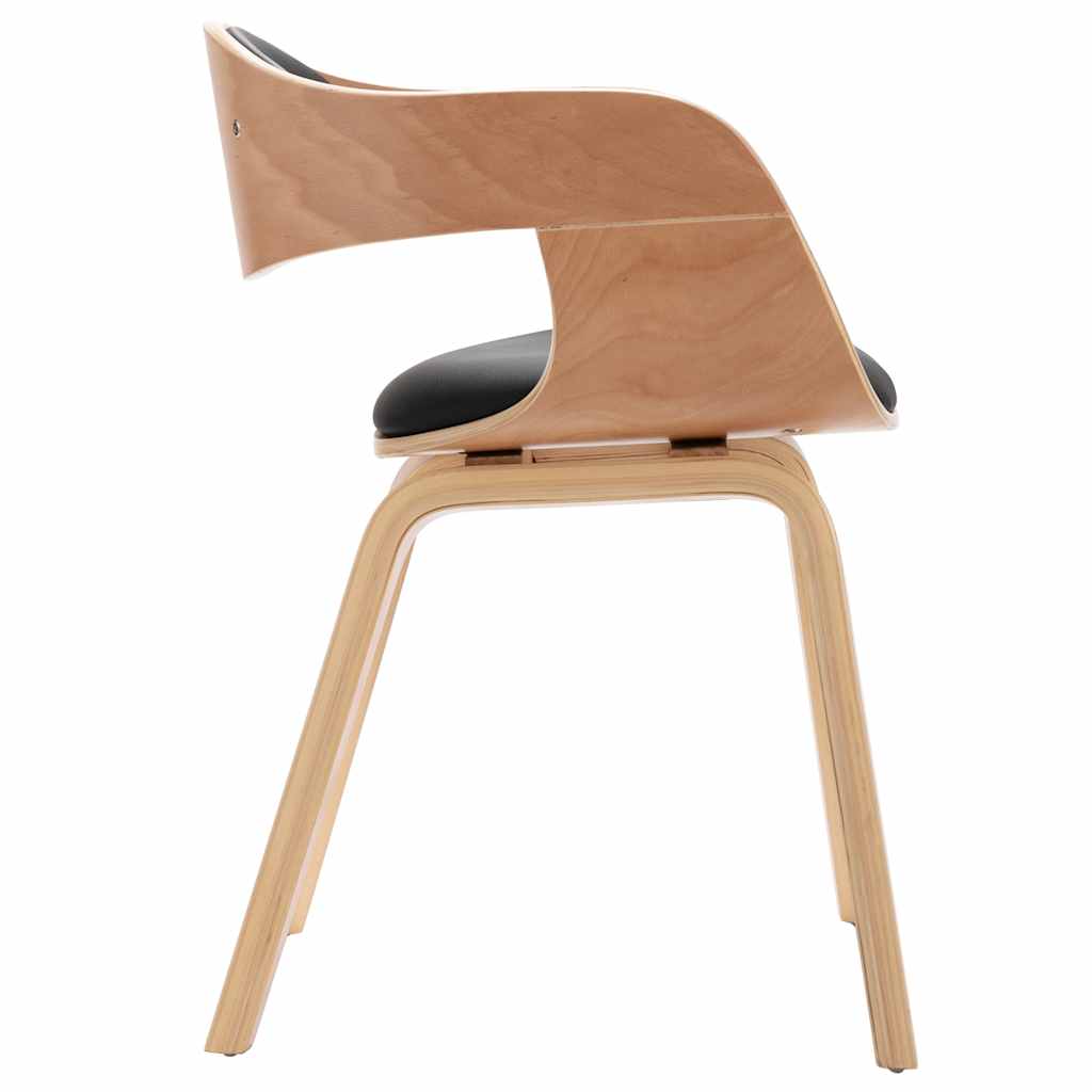 Chaises à manger lot de 6 bois courbé et similicuir - XIOS