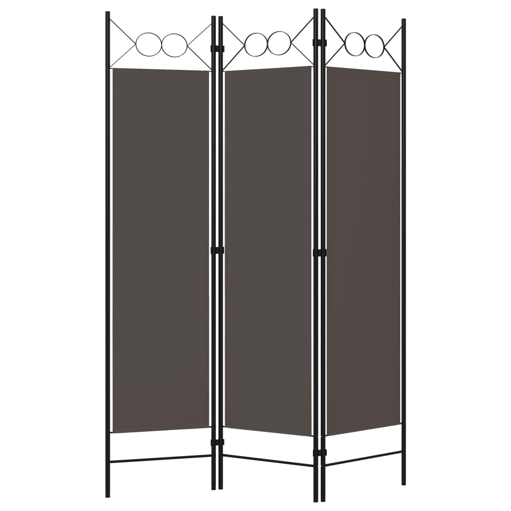 Cloison de séparation 3 panneaux Anthracite 120x180 cm - XIOS