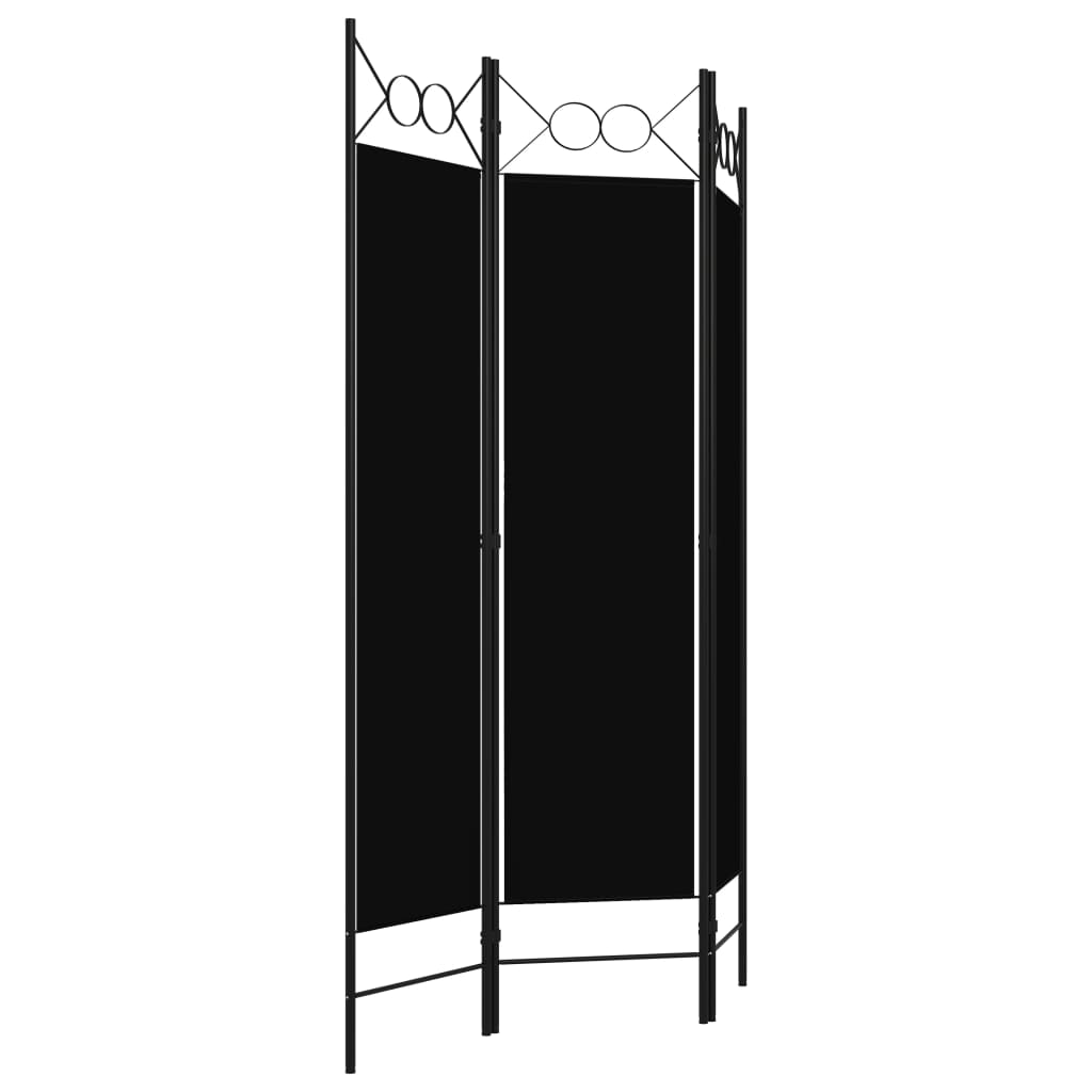 Cloison de séparation 3 panneaux Noir 120x180 cm - XIOS