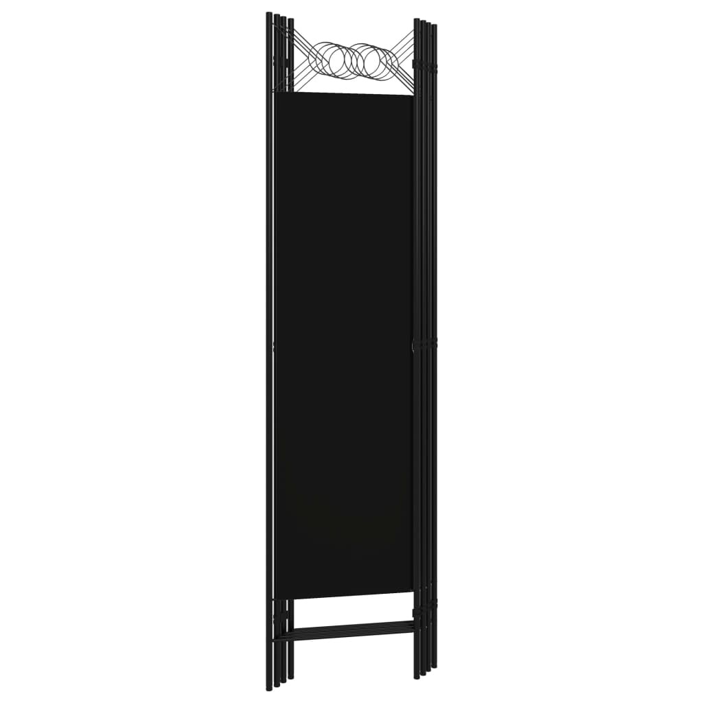Cloison de séparation 4 panneaux Noir 160 x 180 cm - XIOS