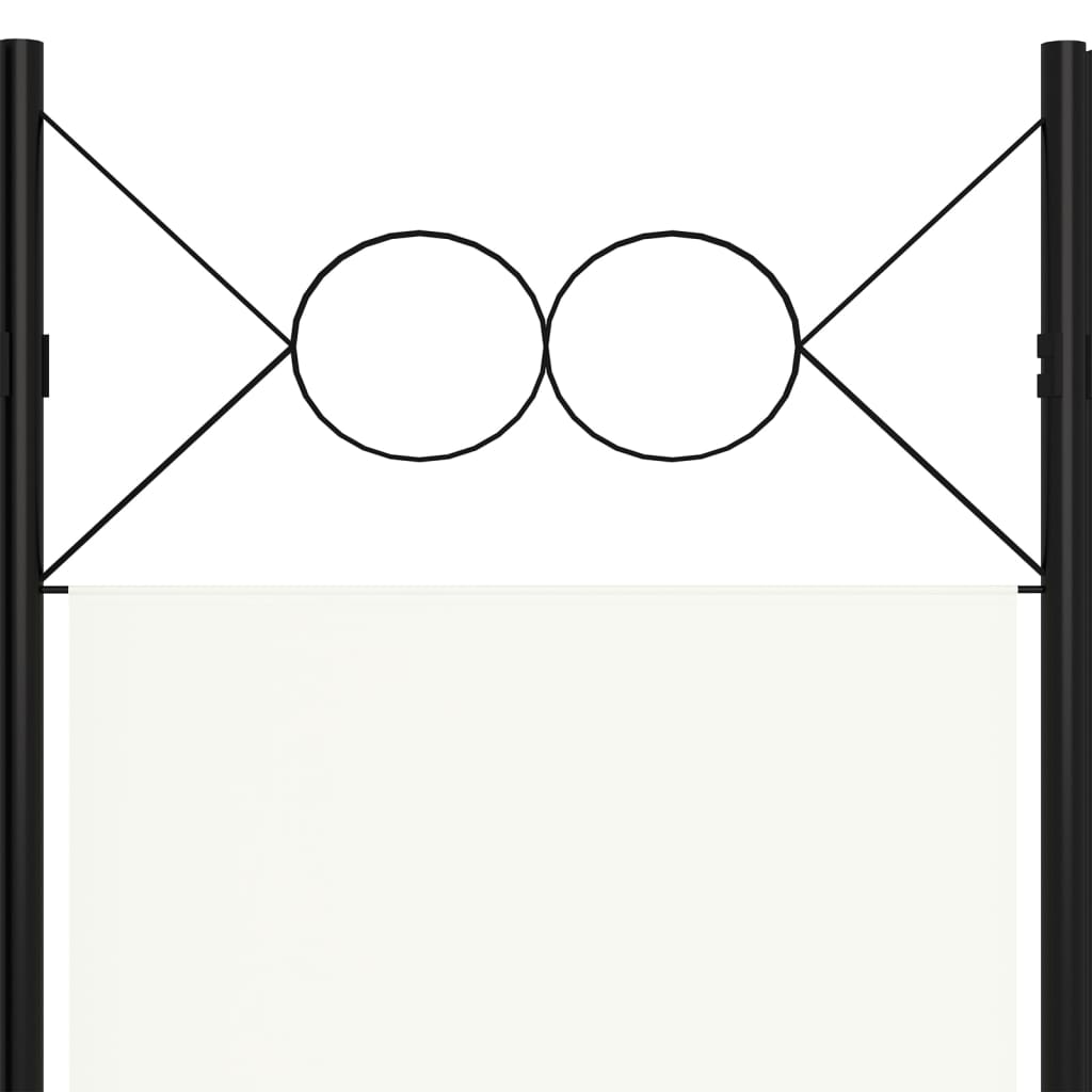 Cloison de séparation 4 panneaux blanc 160x180 cm XIOS