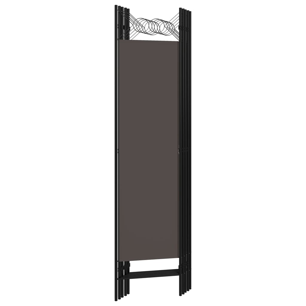 Cloison de séparation 5 panneaux Anthracite 200x180 cm XIOS