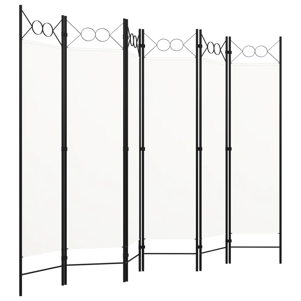 Cloison de séparation 6 panneaux Blanc 240x180 cm XIOS