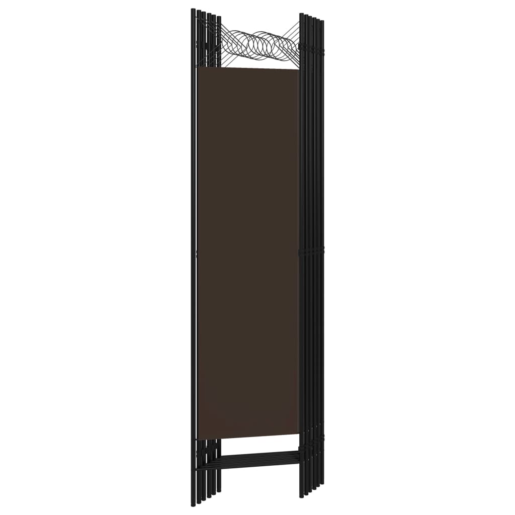 Cloison de séparation 6 panneaux Marron 240x180 cm - XIOS