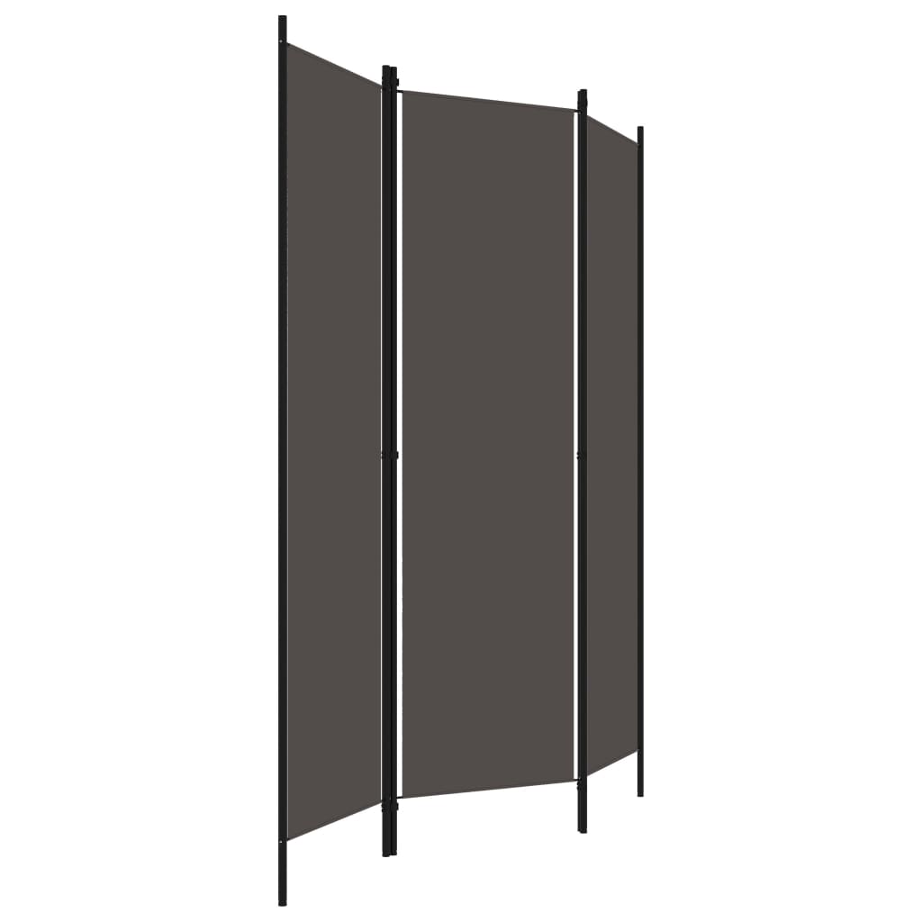 Cloison de séparation 3 panneaux Anthracite 150x180 cm - XIOS