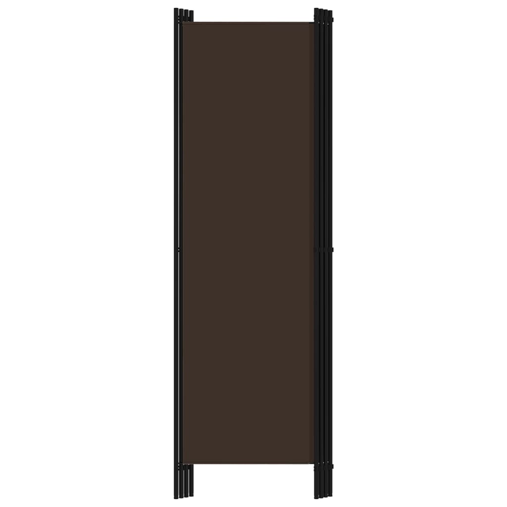 Cloison de séparation 4 panneaux Marron 200x180 cm - XIOS