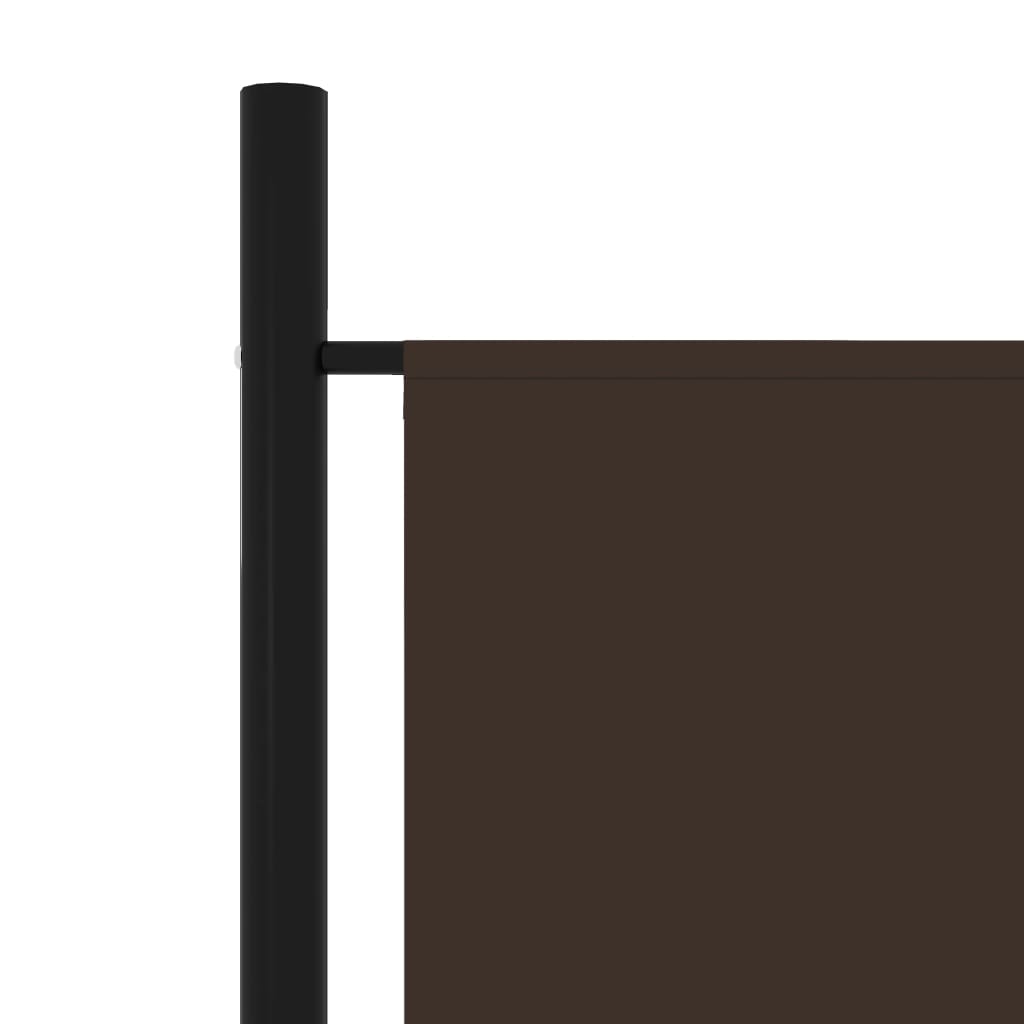Cloison de séparation 4 panneaux Marron 200x180 cm - XIOS