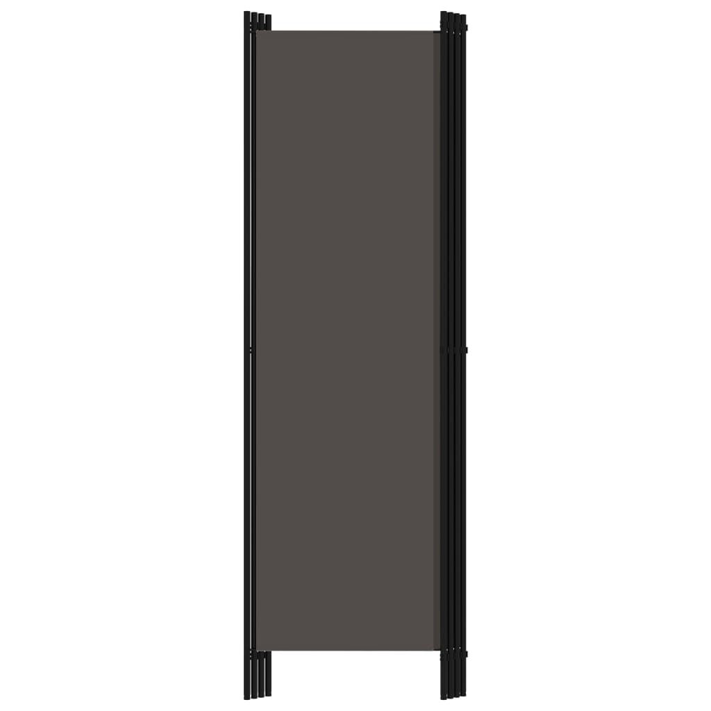 Cloison de séparation 4 panneaux Anthracite 200x180 cm - XIOS