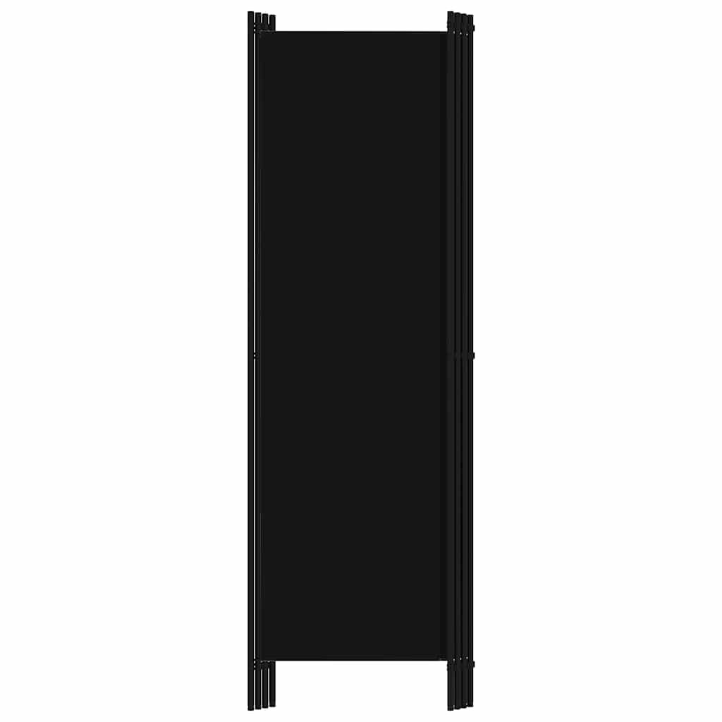 Cloison de séparation 4 panneaux Noir 200x180 cm - XIOS