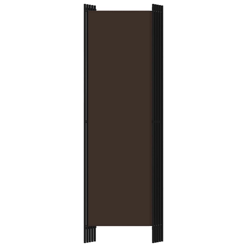 Cloison de séparation 5 panneaux Marron 250x180 cm - XIOS