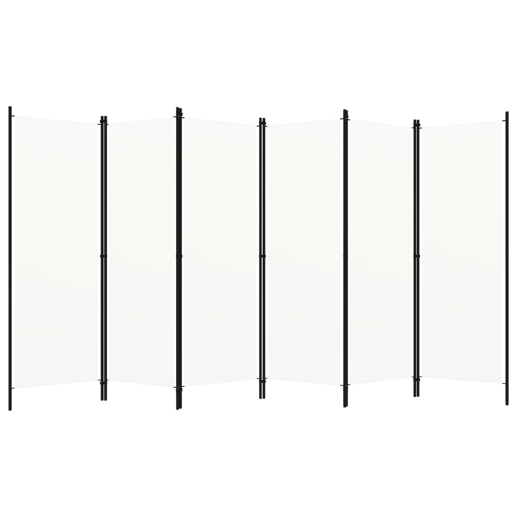 Cloison de séparation 6 panneaux Blanc 300x180 cm XIOS