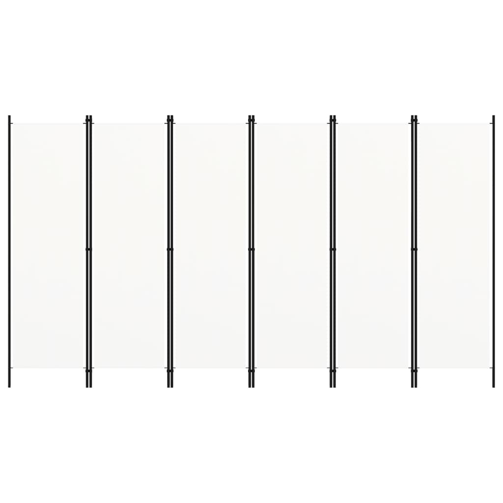 Cloison de séparation 6 panneaux Blanc 300x180 cm XIOS