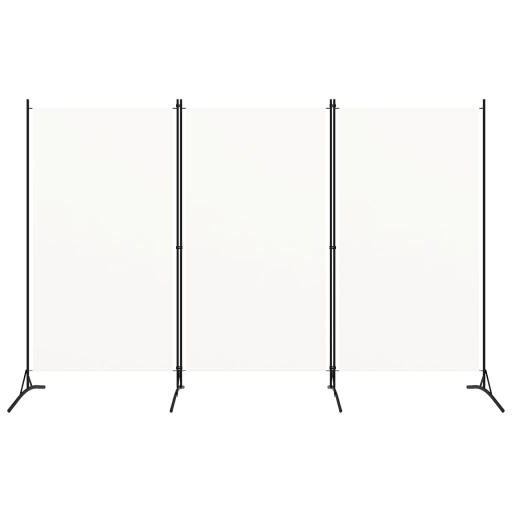 Cloison de séparation 3 panneaux Blanc 260x180 cm Tissu XIOS