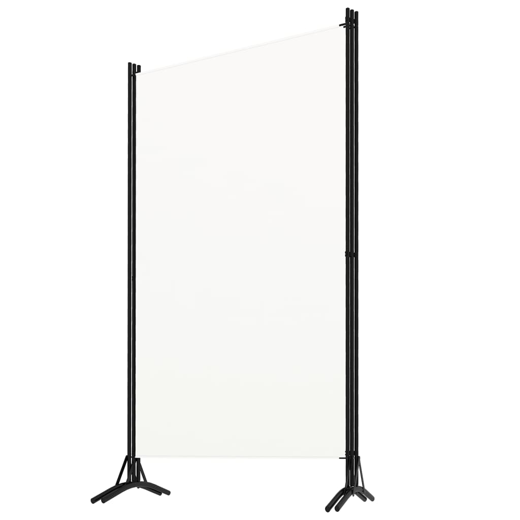 Cloison de séparation 3 panneaux Blanc 260x180 cm Tissu XIOS