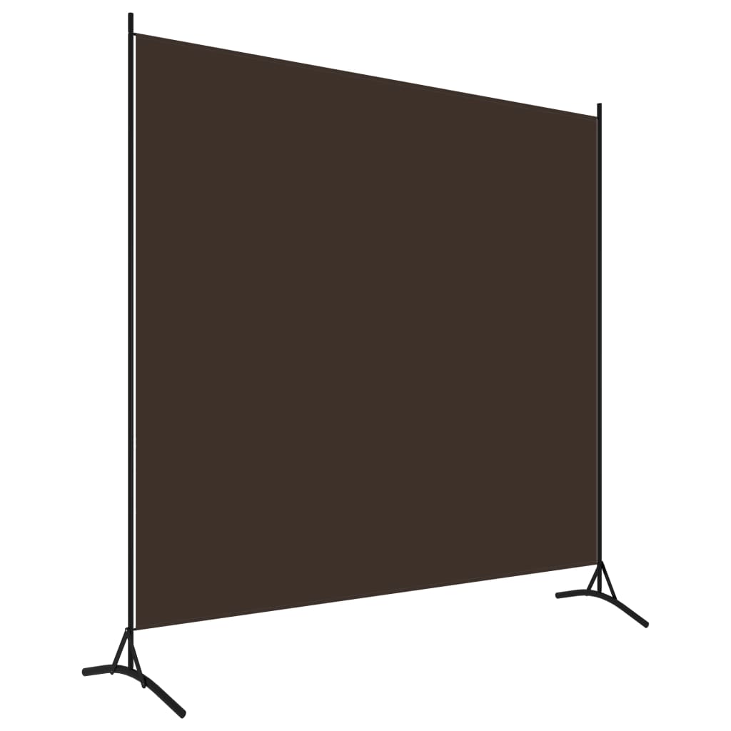 Cloison de séparation marron 175x180 cm tissu - XIOS