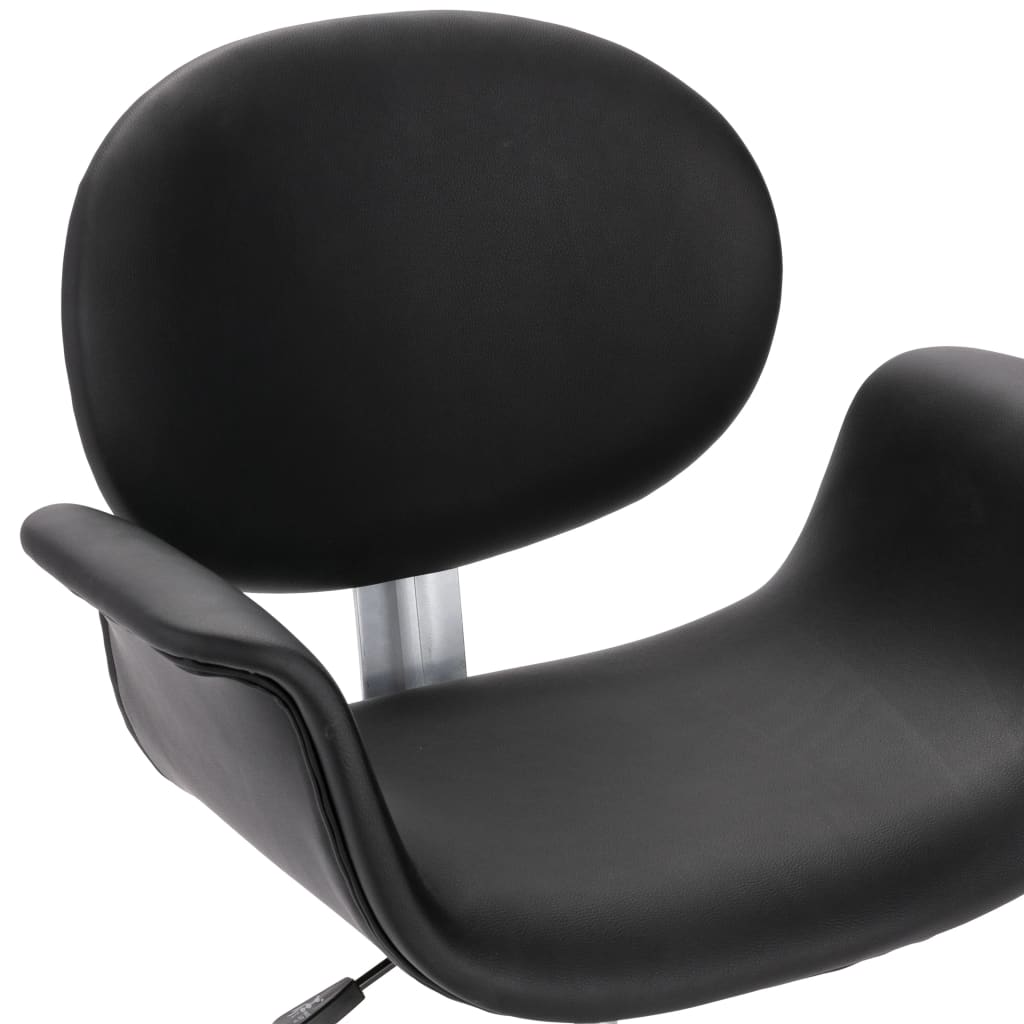 Chaises pivotantes à manger lot de 6 noir similicuir Chaises de cuisine vidaXL   