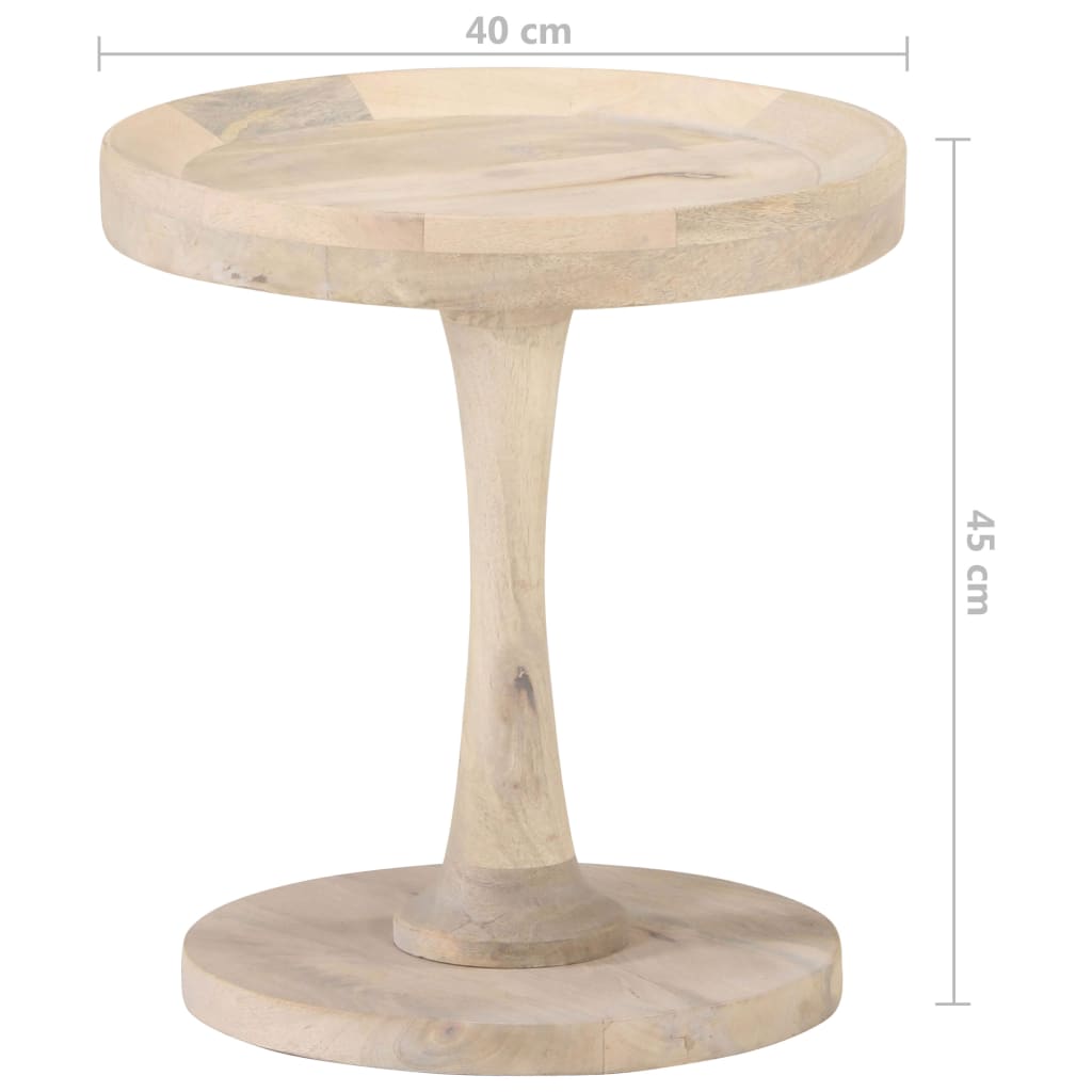 Table d'appoint Ø40x45 cm Bois de manguier massif - XIOS