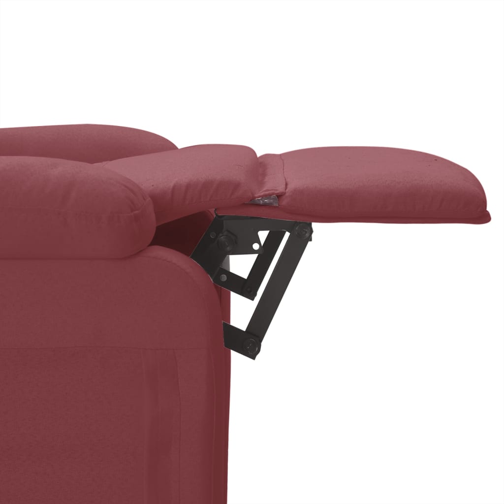 Fauteuil de massage Rouge bordeaux Tissu
