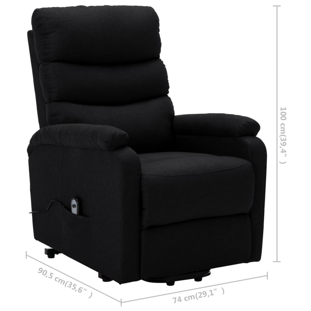 Fauteuil Noir Tissu - XIOS