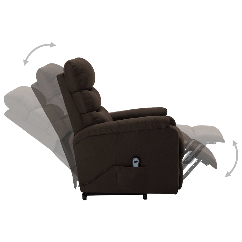 Fauteuil Marron foncé Tissu - XIOS
