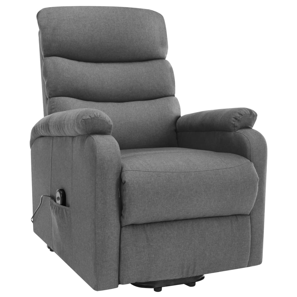 Fauteuil de massage inclinable Gris clair Tissu - XIOS