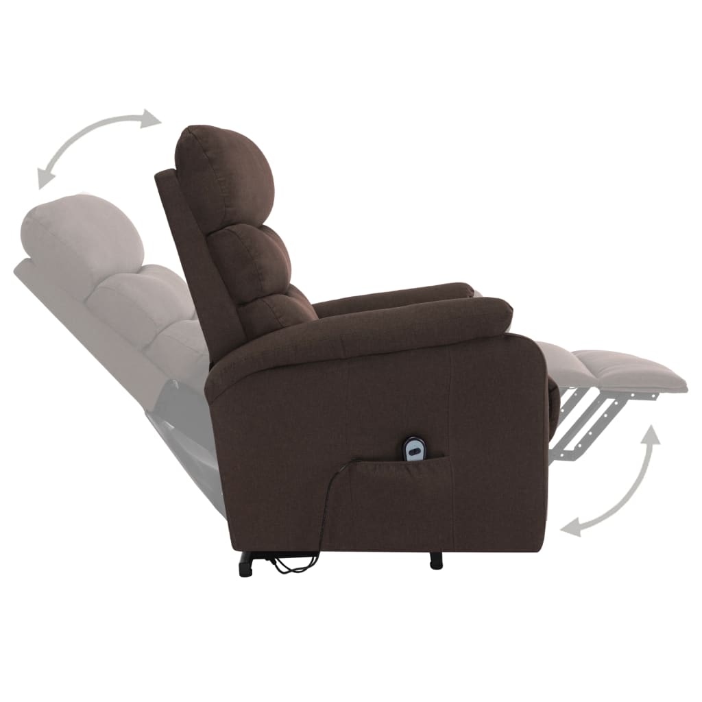 Fauteuil de massage Marron Tissu