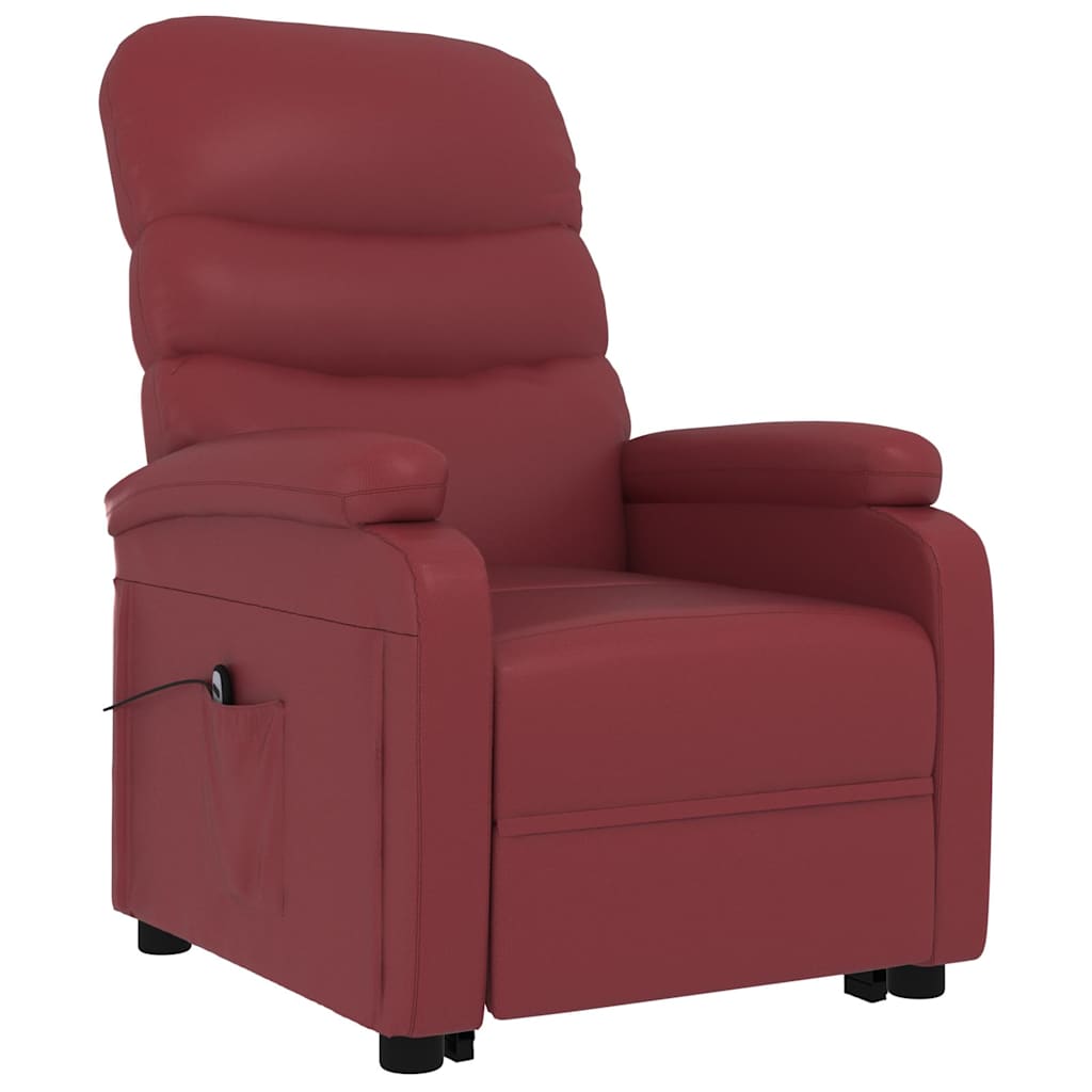 Fauteuil Rouge bordeaux Similicuir