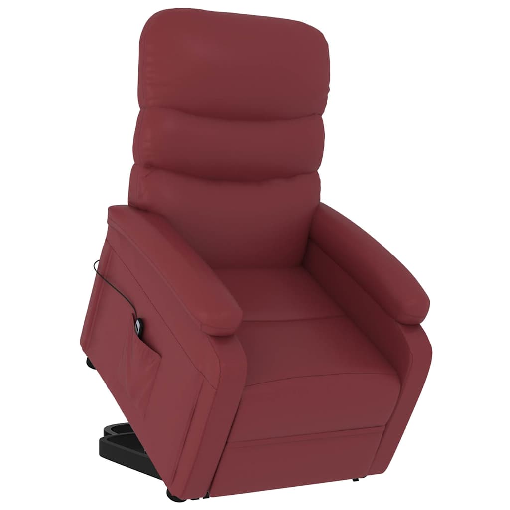 Fauteuil Rouge bordeaux Similicuir