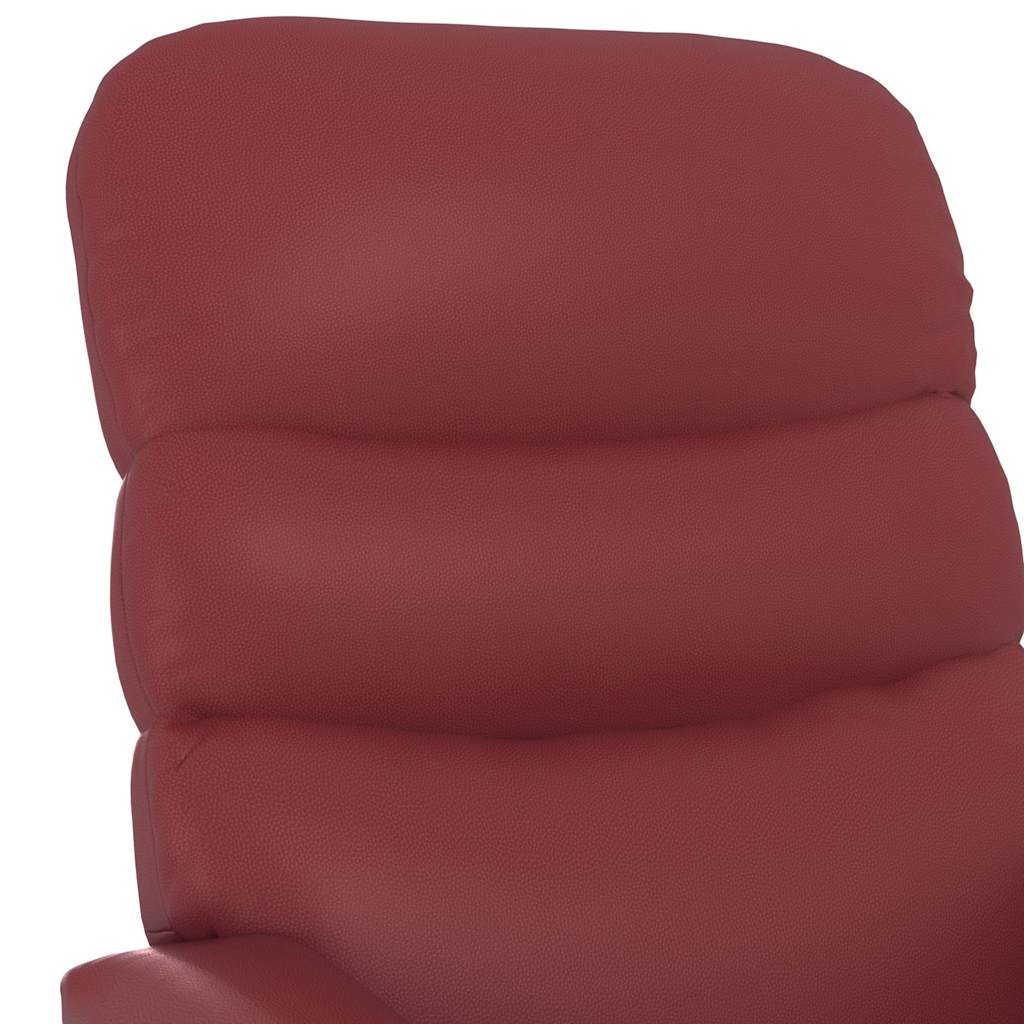 Fauteuil Rouge bordeaux Similicuir