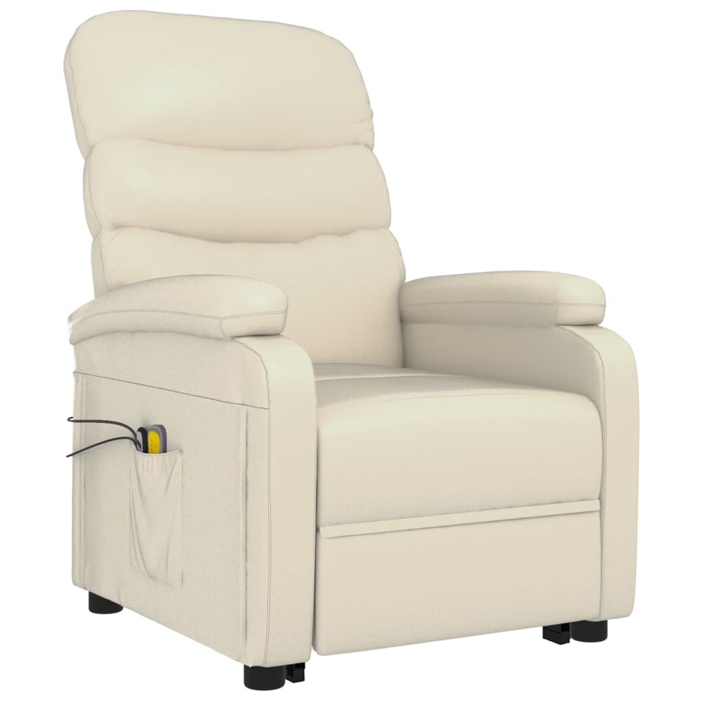 Fauteuil de massage Blanc crème Similicuir - XIOS