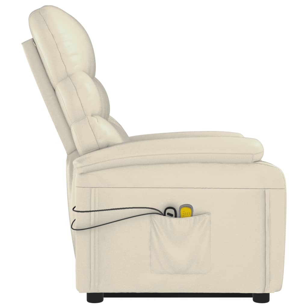 Fauteuil de massage Blanc crème Similicuir - XIOS