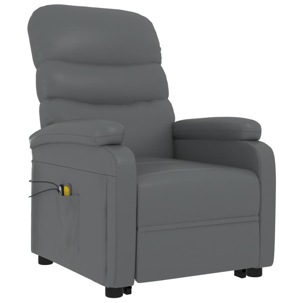 Fauteuil de massage Anthracite Similicuir - XIOS
