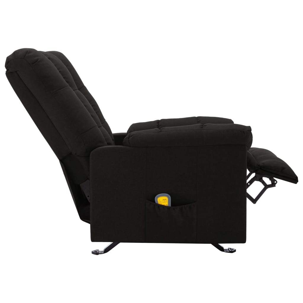 Fauteuil de massage inclinable Noir Tissu - XIOS