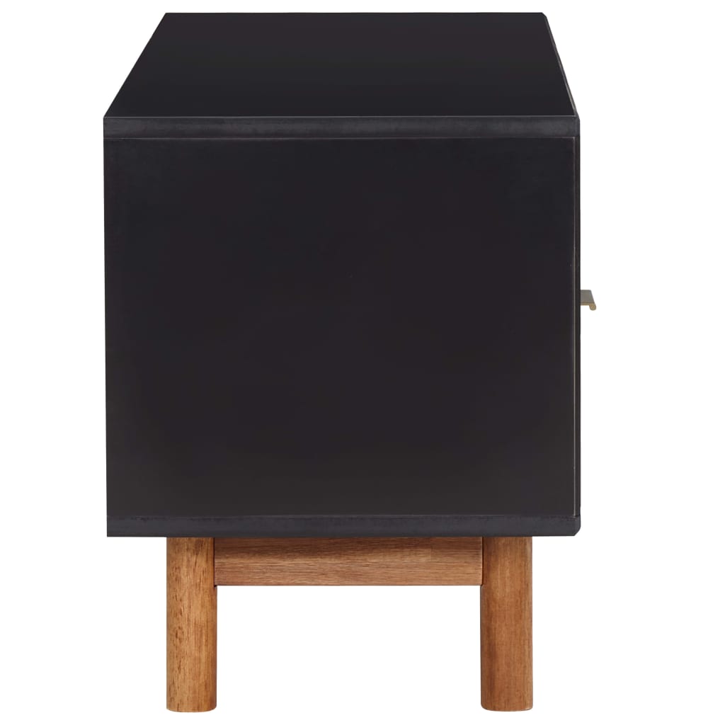 Meuble TV 100x35x45 cm Bois d'acacia massif et MDF - XIOS